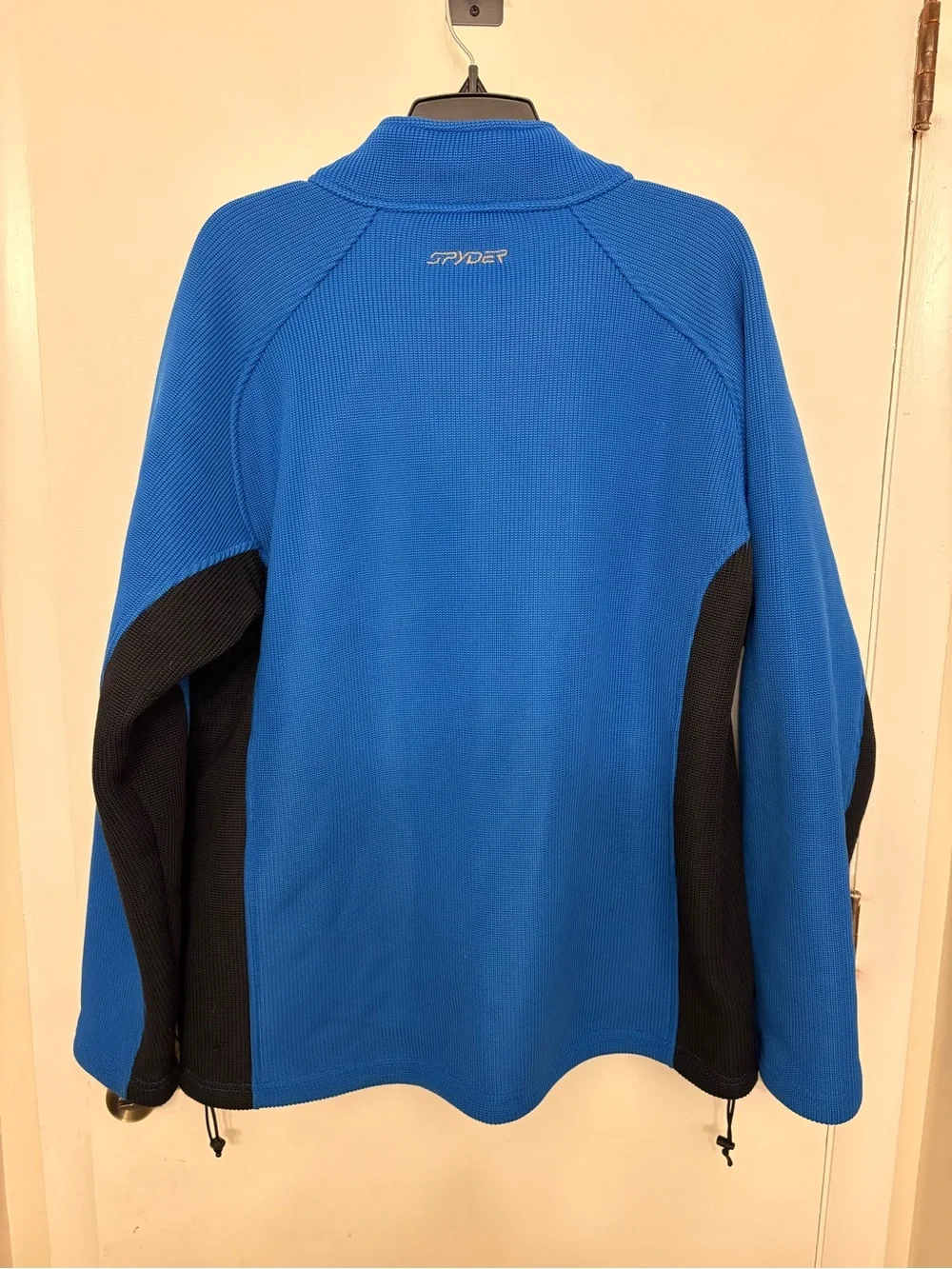 Spyder Men's Constant Full Zip Core Sweater Fleece Jacket Blue Black XL 11-3570